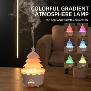2026 Luxury Home Decor <strong>Rain</strong> <strong>Cloud</strong> Aromatherapy Humidifier 250ml Christmas Lucky Tree Diffuser with Sleep <strong>Night</strong> <strong>Light</strong> - Product Image 4