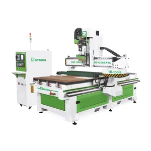 RC1325S-ATC auto loading and unloading nesting cnc router machine for wood furniture production