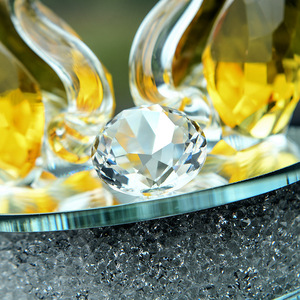 Crystal Swan <b>Car</b> <b>Ornament</b> K9 Glass Transparent Decor For Couples Valentine's Day Gift - Product Image 3