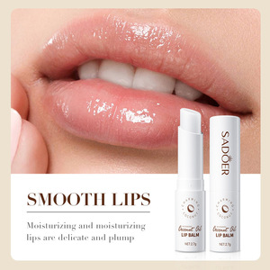 Cuidado de labios Natural más Popular, antigrietas, líneas de labios que se desvanecen, <span class=keywords><strong>hidratante</strong></span>, nutritivo, brillo, aceite de coco, bálsamo <span class=keywords><strong>labial</strong></span> - Product Image 4
