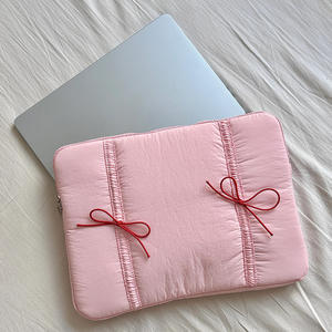Funda Protectora Acolchada para <span class=keywords><strong>Laptop</strong></span>/Tablet, de Algodón, con Logotipo y Colores Personalizados, con Lazo Decorativo - Product Image 2
