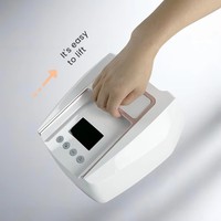 Sèche-ongles portable sans fil rechargeable professionnel 126W, lampe à ongles UV/LED intelligente, capteur infrarouge, machine à gel AI