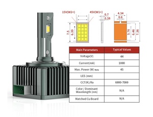 Ampoules de phares de <span class=keywords><strong>voiture</strong></span> <span class=keywords><strong>LED</strong></span> HID Xenon universelles de haute qualité D1s D2s D3s D4s D5s D8S 55W, ampoules <span class=keywords><strong>LED</strong></span> HID Xenon série D - Product Image 3