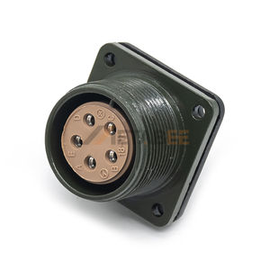 Conector MIL MS3106A18-11P MS3102A18-11S X-Keyway de 5 Pines MS5015, Tamaño 23A, 12 Contactos, 500V CA, Kit de Conector con Copa de Soldadura y Abrazadera para Cable - Product Image 4