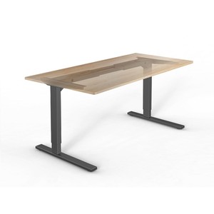 Système de bureau réglable en hauteur avec cadre de table électrique à double moteur, 2 niveaux, en acier, ergonomique et moderne - Product Image 6