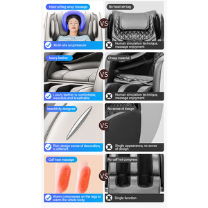 Kursi Pijat Tekanan Udara Multifungsi Modern Mewah 4D Zero Gravity Pemanas Shiatsu untuk Kepala Kaki Tubuh - Product Image 2