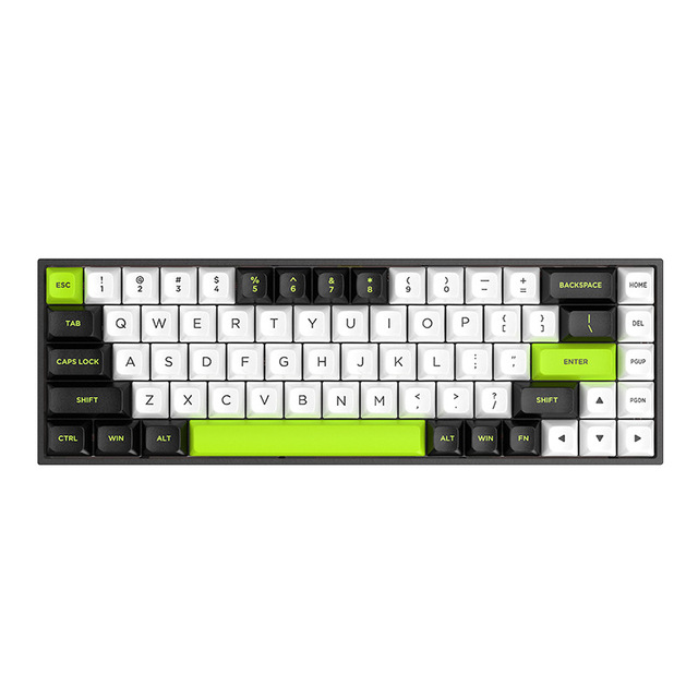 Aluminum Alloy CX68 Mechanical Keyboard, 1K+8K Polling Rate Tri-mode Wireless Keyboard, Waterproof RGB Backlit Customizable