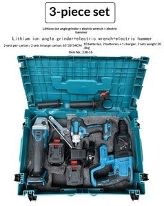 ชุดสว่านไร้สาย 5 in 1 สำหรับแบตเตอรี่ <span class=keywords><strong>Makita</strong></span> 18V, ชุดสว่านกระแทกพร้อมแกนยืดหยุ่น หัวไขควง บิต ซ็อกเก็ต และกล่องเก็บ - Product Image 3