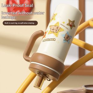 Gobelet isotherme sous vide en acier inoxydable 316 pour café, avec poignée et infuseur à paille, pour bureau, enfants, étudiants - Product Image 3
