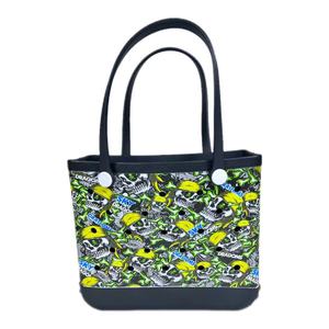 Sac fourre-tout de plage en EVA imprimé Halloween, imperméable, avec motifs <span class=keywords><strong>Jack</strong></span>-o'-lantern et chauve-souris, pour fêtes d'Halloween et décoration intérieure - Product Image 4