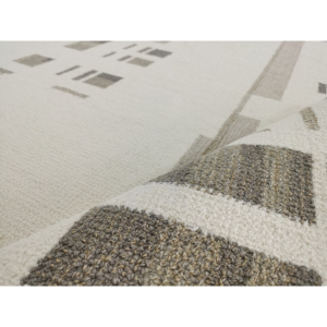 Alfombra hecha a mano de seda de bambú y lana con patrón geométrico minimalista moderno, diseño personalizado esponjoso para sala de estar hecho a máquina - Product Image 3