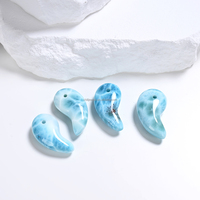 Pierres de Larimar Roulées de Haute Qualité en Gros - Pierre de Guérison Lisse aux Vibes Océaniques Bleues