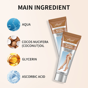Crème pour les jambes Private Label 100g, logo personnalisé OEM, maquillage corporel waterproof, 3 couleurs : brun clair naturel, chocolat - Product Image 5