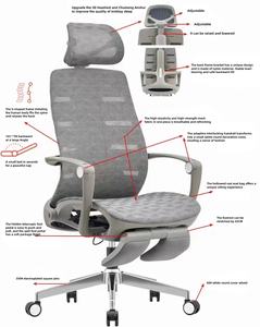 <span class=keywords><strong>Pro</strong></span> Ergonomik Ofis Koltuğu ve 400 lb'a Kadar Ayarlanabilir Ofis Masası Sandalyeleri, Yatar Pozisyonlu Yönetici Ergonomisi Ofis Koltuğu - Product Image 1