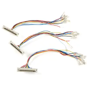 OEM ODM IDC kuat 20 pin kabel pita datar dengan satu konektor/satu ujung kabel berkerut