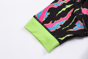 Maillot de cyclisme unisexe coloré camouflage à manches courtes, confortable, respirant, séchage rapide, élégant, pour le cyclisme sur route en plein air - Product Image 5