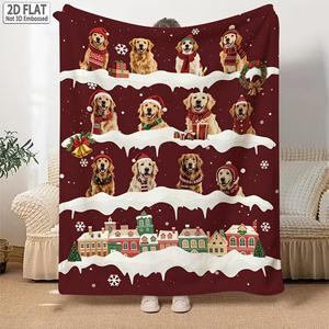 Christmas Christmas Tree Snowflake Flannel <b>Blanket</b> Throw <b>Blanket</b> Nap <b>Blanket</b> Xmas Gift Holiday Decor Fade Resistant Lightweight - Product Image 3