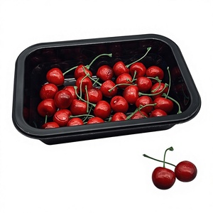 <span class=keywords><strong>Plateau</strong></span> sous vide pour aliments congelés en plastique de qualité alimentaire <span class=keywords><strong>Plateau</strong></span> noir jetable pour fruits frais et viande - Product Image 5