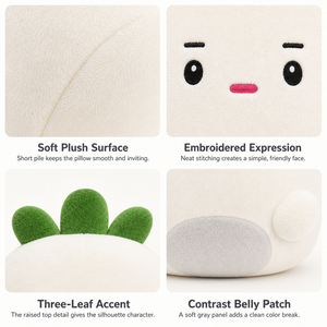 Coussin en <span class=keywords><strong>peluche</strong></span> personnalisé en forme de chou irrégulière, style Anime, pour la décoration intérieure, CE, faible MOQ, OEM - Product Image 3