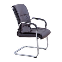 Chaise de bureau moderne à cadre en acier, base cinq étoiles, dossier et siège, idéale pour les salles de conférence, d'étude et de réunion, ou comme chaise de mahjong.