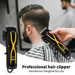 Tagliacapelli professionale Cordless per uomo calvo-LED Display rasoio ricaricabile con sistema olio e Kit di intaglio - Product Image 5