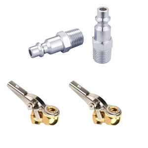 Connecteur mâle standard américain 1/4 NPT, lot de 4 pièces avec clip pour tête de compresseur d'air, accessoires pour outils pneumatiques - Product Image 4