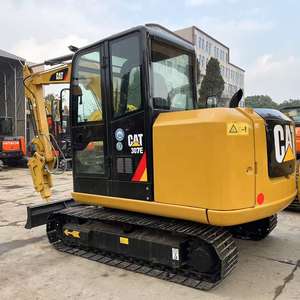 Mini-excavatrice sur chenilles hydraulique CAT 307E 7 tonnes Caterpillar, d'occasion d'origine, avec pince, à bas prix, pour travaux de terrassement, en promotion - Product Image 3