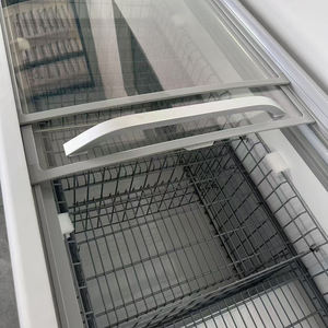 Congelatore Commerciale Modulare Combinato a Isola con Porta Superiore in Vetro per Esposizione e Conservazione di Alimenti Surgelati in Supermercati - Product Image 5