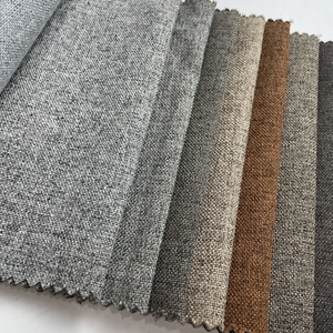 Factory Directly Wholesale High Quality <strong>Linen</strong> Woven <strong>Linen</strong> Look Fashion Curtain Fabric <strong>Linen</strong> Look Sofa Fabric Wholesales - Product Image 2