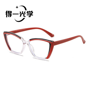 Lunettes de vue œil de chat avec monture en PC, anti-lumière bleue et anti-radiation, pour femmes, avec verres en PC - Product Image 3