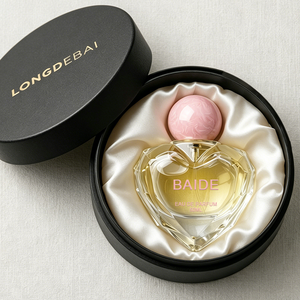 2026 New Style Women's Perfume Glass <b>Bottle</b> 50ML 60ML 100ML Crimp <b>Empty</b> Heart Shape Perfume <b>Bottle</b> With Box - Product Image 1