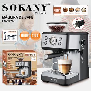 Machine à café Sokany Espresso <span class=keywords><strong>4</strong></span> en 1, <span class=keywords><strong>petite</strong></span> machine à expresso, <span class=keywords><strong>cafetière</strong></span> électrique turque - Product Image 3