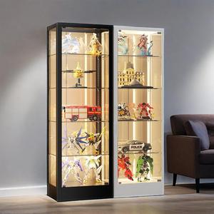 Trang trí nội thất lưu trữ Kệ sideboards nhà Thanh kính hiển thị tủ con số đồ chơi giới thiệu và hiển thị các trường hợp với ánh sáng dẫn - Product Image 4