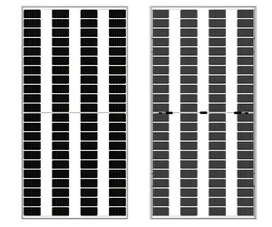 BIPV 태양 전지 패널 pv 패널 전체 블랙 9BB 하프 컷 단결정 모듈 220W