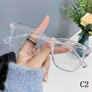 2024超軽量<span class=keywords><strong>HD</strong></span>ニッチアンチブルーリーディングメガネ高齢者用楕円形フレームPC素材ダイヤモンドフェイス形状眼鏡フレーム - Product Image 3