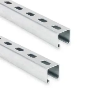 CE certificate steel rail galvanized carbon channel Slotted Strut Support U Channel 41x41 41x21