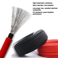 Cable Solar de Cobre Estañado Aislado con XLPO con Certificación TUV UL, 2.5MM 4MM 6MM, Cable de Alimentación para Panel Solar DC