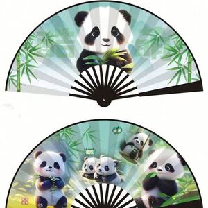 พัดไหมสองด้านขนาด 8/10 นิ้ว แบบพับได้ พกพาสะดวก ลายแมลงปอจีน ทำจากไม้ไผ่ สำหรับงานฝีมือ DIY ตกแต่งบ้าน ขายส่ง - Product Image 5