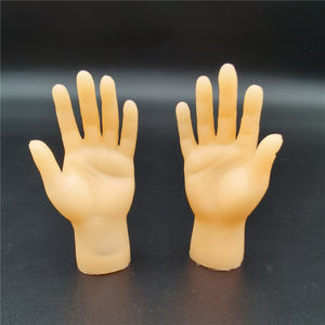 Großhandel Günstige Benutzerdefinierte Kleine Gummi-Handpuppe für Linke und Rechte Hände – Plastik Werbeartikel Spielzeug - Product Image 2