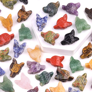 All'ingrosso cristallo naturale Mini cristallo intagliato artigianato naturale Multi colore di cristallo di lupo testa <span class=keywords><strong>figurine</strong></span> per il regalo - Product Image 6