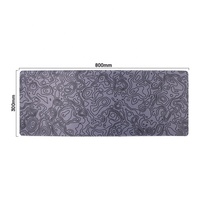 Tapis de souris gaming grand format avec repose-poignet, motif anneau de croissance, design en caoutchouc personnalisé pour le bureau et la maison