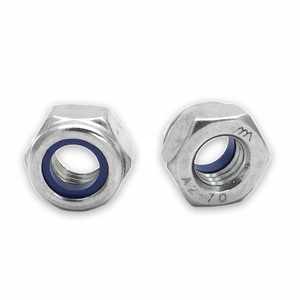 Tiêu chuẩn Mỹ ANSI/ASME b18.16.6 thép không gỉ Hex Nut mặt bích Nut với <span class=keywords><strong>nylon</strong></span> vòng khóa NUT - Product Image 4