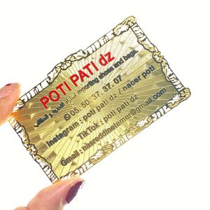 Cartes de visite professionnelles en acier inoxydable durable pour la satisfaction des clients, les expositions et l'usage quotidien - Product Image 2