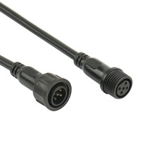 Câble d'extension étanche M16 3Pin 4Pin 5Pin Personnalisable Connecteur IP68 m12 avec fil Mâle à Femelle M12 LED Câble étanche