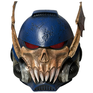 Casco de Resina de Alta Calidad al por Mayor, Estilo Night Lords <span class=keywords><strong>Fear</strong></span>, Coleccionable, Usable, para Cosplay de Space Marine, con Ojos LED - Product Image 2