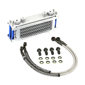 Kit de refroidisseur d'huile pour moto, radiateur d'huile pour moto de cross, scooter, cyclomoteur, enduro, <span class=keywords><strong>motocross</strong></span> de <span class=keywords><strong>50cc</strong></span> à 140cc - Product Image 1
