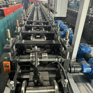 Qatar Standard Fire Smoke Damper Roll Forming Machine | HVAC Duct Silencer <b>Frame</b> Production Line - Product Image 3