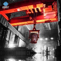 Nouveau design Grue à pont métallurgique à double poutre de type LDY, à déplacement transversal, pour la coulée, pour la fusion de la fonte