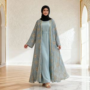 Vestido Abaya Casual Moderno de Alta Calidad con Cuentas Bordadas para Uso Diario, Mujeres Musulmanas a la Moda 2026 - Product Image 3
