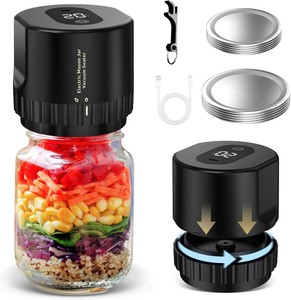 Wholesale Kitchen <strong>Tools</strong> Automatic Kit Food Storage Regular Mouth Jar Lids Electric Jar Vacuum Sealing Machine - Product Image 3